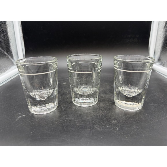 Other - Vintage Libby Lined Heavy Shot Glasses Set of 3